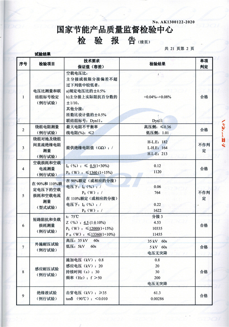 高低压试验报告-S11-1250娄烦娄烦娄烦油浸式变压器-2.jpg